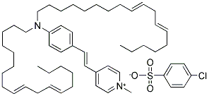 4-(4-(DILINOLEYLAMINO)STYRYL)-N-METHYLPYRIDINIUM, 4-CHLOROBENZENESULFONATE Struktur