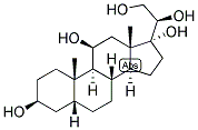 5-BETA-PREGNAN-3-BETA, 11-BETA, 17,20-BETA, 21-PENTOL Struktur