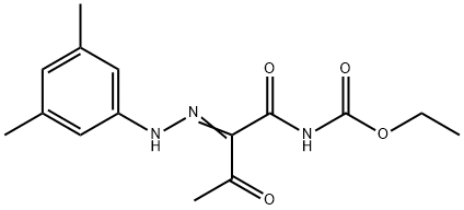 ETHYL N-(2-[2-(3,5-DIMETHYLPHENYL)HYDRAZONO]-3-OXOBUTANOYL)CARBAMATE Struktur