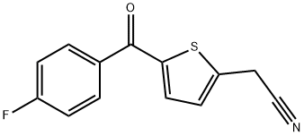 2-[5-(4-FLUOROBENZOYL)-2-THIENYL]ACETONITRILE Struktur