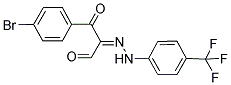 3-(4-BROMOPHENYL)-3-OXO-2-(2-[4-(TRIFLUOROMETHYL)PHENYL]HYDRAZONO)PROPANAL Struktur