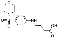 4-([4-(MORPHOLIN-4-YLSULFONYL) PHENYL] AMINO) BUTANOIC ACID Struktur