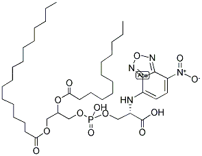 1-PALMITOYL-2-[12-[(7-NITRO-2-1,3-BENZOXADIAZOL-4-YL)AMINO]DODECANOYL]-SN-GLYCERO-3-PHOSPHOSERINE (SODIUM SALT) Struktur