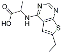 2-(6-ETHYL-THIENO[2,3-D]PYRIMIDIN-4-YLAMINO)-PROPIONIC ACID Struktur