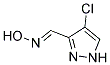 4-CHLORO-1H-PYRAZOLE-3-CARBOXALDEHYDE OXIME Struktur