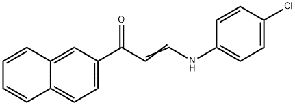 3-(4-CHLOROANILINO)-1-(2-NAPHTHYL)-2-PROPEN-1-ONE Struktur