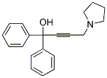 1,1-DIPHENYL-4-(1-PYRROLIDINYL)-2-BUTYN-1-OL Struktur