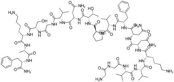 CALCITONIN GENE RELATED PEPTIDE (20-37), HUMAN Struktur