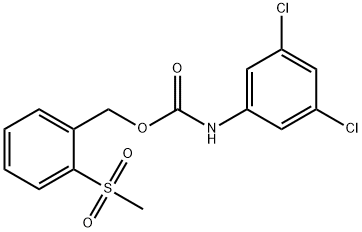 2-(METHYLSULFONYL)BENZYL N-(3,5-DICHLOROPHENYL)CARBAMATE Struktur