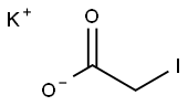 POTASSIUM IODOACETATE Struktur