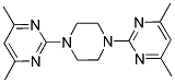 N,N'-BIS(4,6-DIMETHYLPYRIMIDIN-2-YL)PIPERAZINE Struktur