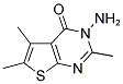 3-AMINO-2,5,6-TRIMETHYL-3H-THIENO[2,3-D]PYRIMIDIN-4-ONE Struktur