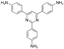 2,4,6-TRIS(4-AMINOPHENYL)-PYRIMIDINE Struktur