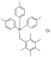 TRI(4-METHYLPHENYL)(2,3,4,5,6-PENTAMETHYLBENZYL)PHOSPHONIUM CHLORIDE Struktur