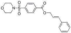 (2E)-3-PHENYLPROP-2-ENYL 4-(MORPHOLIN-4-YLSULFONYL)BENZOATE Struktur