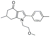 1-(2-METHOXYETHYL)-6-METHYL-2-(4-METHYLPHENYL)-5,6,7-TRIHYDROINDOL-4-ONE Struktur