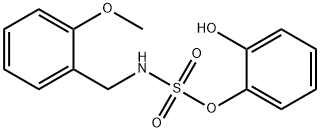 2-HYDROXYPHENYL-N-(2-METHOXYBENZYL)SULFAMATE Struktur