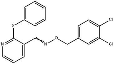 2-(PHENYLSULFANYL)NICOTINALDEHYDE O-(3,4-DICHLOROBENZYL)OXIME Struktur