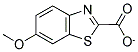 6-METHOXY-BENZOTHIAZOLE-2-CARBOXYLIC ACID ANION Struktur