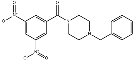 3,5-DINITRO 4-BENZYLPIPERAZINYL KETONE Struktur