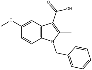 1-BENZYL-5-METHOXY-2-METHYL-1H-INDOLE-3-CARBOXYLIC ACID Struktur