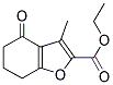 3-METHYL-4-OXO-4,5,6,7-TETRAHYDRO-BENZOFURAN-2-CARBOXYLIC ACID ETHYL ESTER Struktur