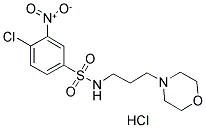 4-CHLORO-N-(3-MORPHOLIN-4-YLPROPYL)-3-NITROBENZENESULFONAMIDE HYDROCHLORIDE Struktur