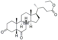 3,6-DIKETOCHOLANIC ACID ETHYL ESTER Struktur