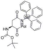 BOC-ASN(TRT)-MERRIFIELD RESIN Struktur