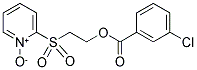 2-((2-[(3-CHLOROBENZOYL)OXY]ETHYL)SULFONYL)PYRIDINIUM-1-OLATE Struktur