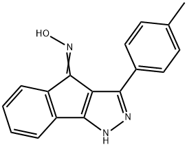 4-(HYDROXYIMINO)-3-(4-METHYLPHENYL)INDENO[2,3-D]PYRAZOLE Struktur