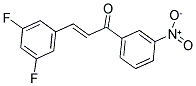 3-(3,5-DIFLUOROPHENYL)-1-(3-NITROPHENYL)PROP-2-EN-1-ONE Struktur