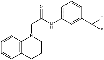 2-[3,4-DIHYDRO-1(2H)-QUINOLINYL]-N-[3-(TRIFLUOROMETHYL)PHENYL]ACETAMIDE Struktur