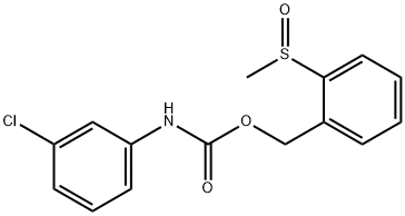 2-(METHYLSULFINYL)BENZYL N-(3-CHLOROPHENYL)CARBAMATE Struktur