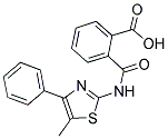 2-([(5-METHYL-4-PHENYL-1,3-THIAZOL-2-YL)AMINO]CARBONYL)BENZOIC ACID Struktur