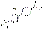 4-(3-CHLORO-5-(TRIFLUOROMETHYL)(2-PYRIDYL))PIPERAZINYL CYCLOPROPYL KETONE Struktur