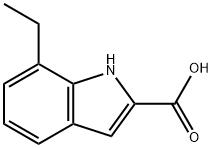 7-ETHYL-1H-INDOLE-2-CARBOXYLIC ACID Struktur