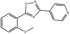 4-(5-[2-(METHYLSULFANYL)PHENYL]-1,2,4-OXADIAZOL-3-YL)PYRIDINE Struktur