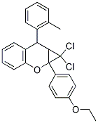 1,1-DICHLORO-1A-(4-ETHOXYPHENYL)-7-O-TOLYL-1,1A,7,7A-TETRAHYDROCYCLOPROPA[B]CHROMENE Struktur