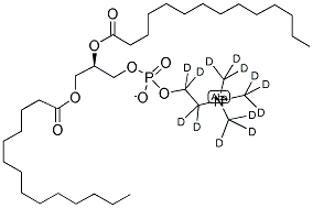 1,2-DIMYRISTOYL-SN-GLYCERO-3-PHOSPHOCHOLINE-1,1,2,2-D4-N,N,N-TRIMETHYL-D9 Struktur