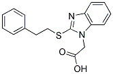 (2-[(2-PHENYLETHYL)THIO]-1H-BENZIMIDAZOL-1-YL)ACETIC ACID Struktur