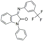 1-PHENYL-3-([3-(TRIFLUOROMETHYL)PHENYL]IMINO)-1,3-DIHYDRO-2H-INDOL-2-ONE Struktur