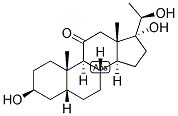 5-BETA-PREGNAN-3-BETA, 17,20-BETA-TRIOL-11-ONE Struktur