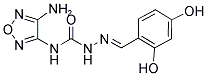 2,4-DIHYDROXYBENZALDEHYDE N-(4-AMINO-1,2,5-OXADIAZOL-3-YL)SEMICARBAZONE Struktur