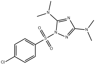 1-[(4-CHLOROPHENYL)SULFONYL]-N3,N3,N5,N5-TETRAMETHYL-1H-1,2,4-TRIAZOLE-3,5-DIAMINE Struktur