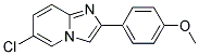 4-(6-CHLOROIMIDAZO[1,2-A]PYRIDIN-2-YL)PHENYL METHYL ETHER Struktur