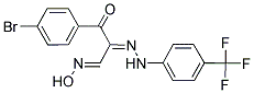 3-(4-BROMOPHENYL)-3-OXO-2-(2-[4-(TRIFLUOROMETHYL)PHENYL]HYDRAZONO)PROPANAL OXIME Struktur