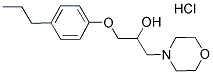 1-MORPHOLIN-4-YL-3-(4-PROPYLPHENOXY)PROPAN-2-OL HYDROCHLORIDE Struktur