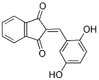 2-((2,5-DIHYDROXYPHENYL)METHYLENE)INDANE-1,3-DIONE Struktur