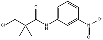 3-CHLORO-2,2-DIMETHYL-N-(3-NITROPHENYL)PROPANAMIDE Struktur